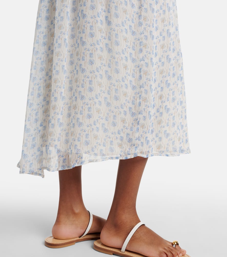 Aerin floral sheer maxi dress
