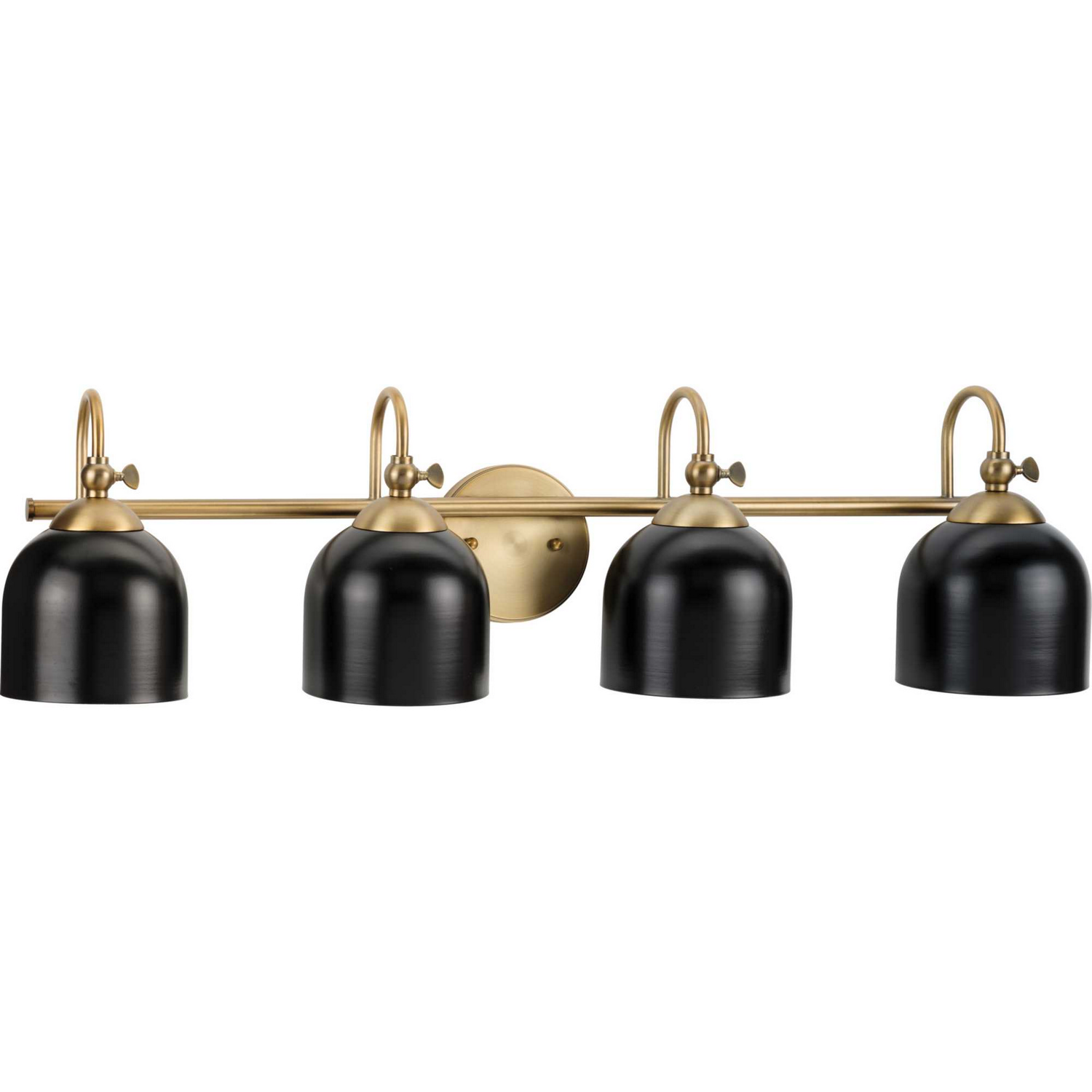Vintage Brass Four Light Bath Vanity from the Dalton Collection