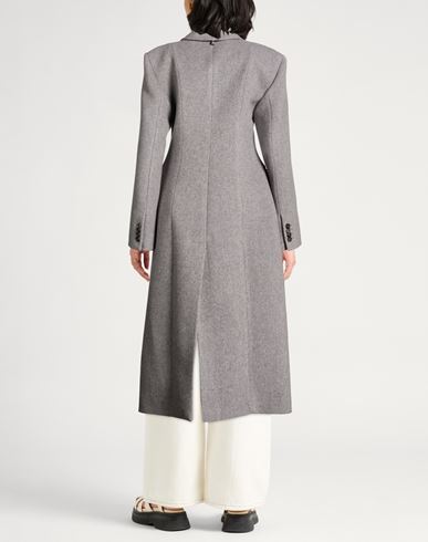 Woman Coat Grey Size 2 Wool, Polyamide