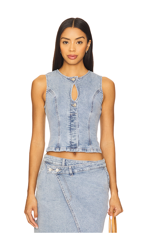 SOVERE BUSTIER EN DENIM ETCH en Blue. XS. Also en L, M