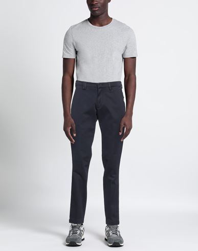 Man Pants Navy Size 30 Cotton, Elastane