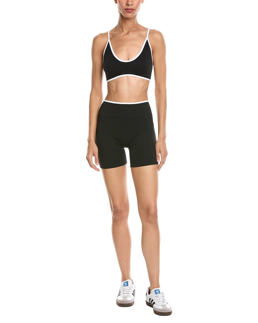 2Pc 5.5In Contrast Bra & High Rise Yoga Short Set