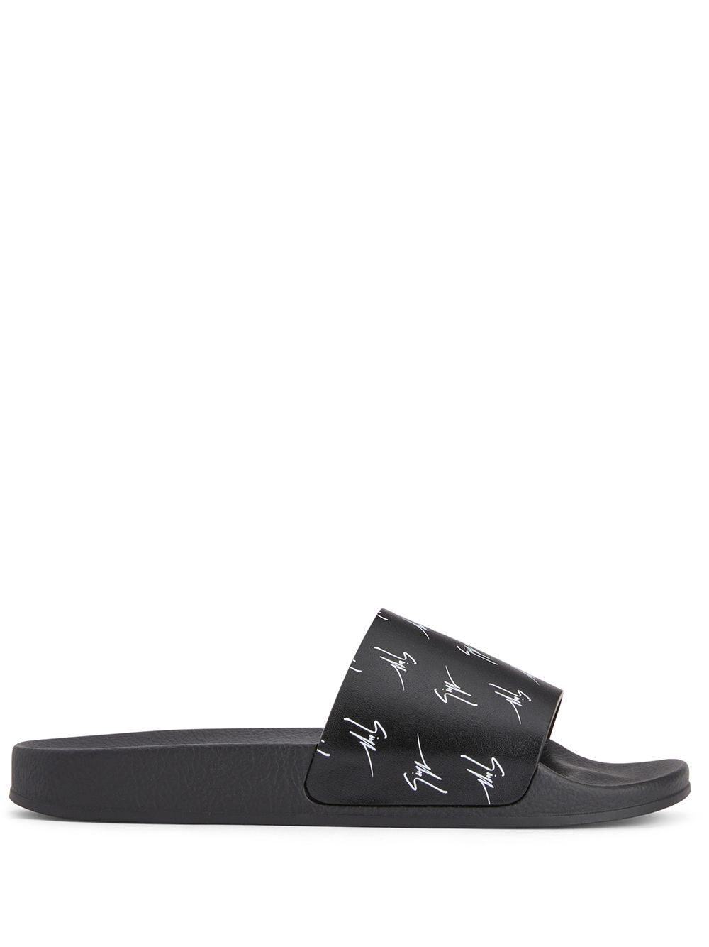 Brett all-over logo slides - Black