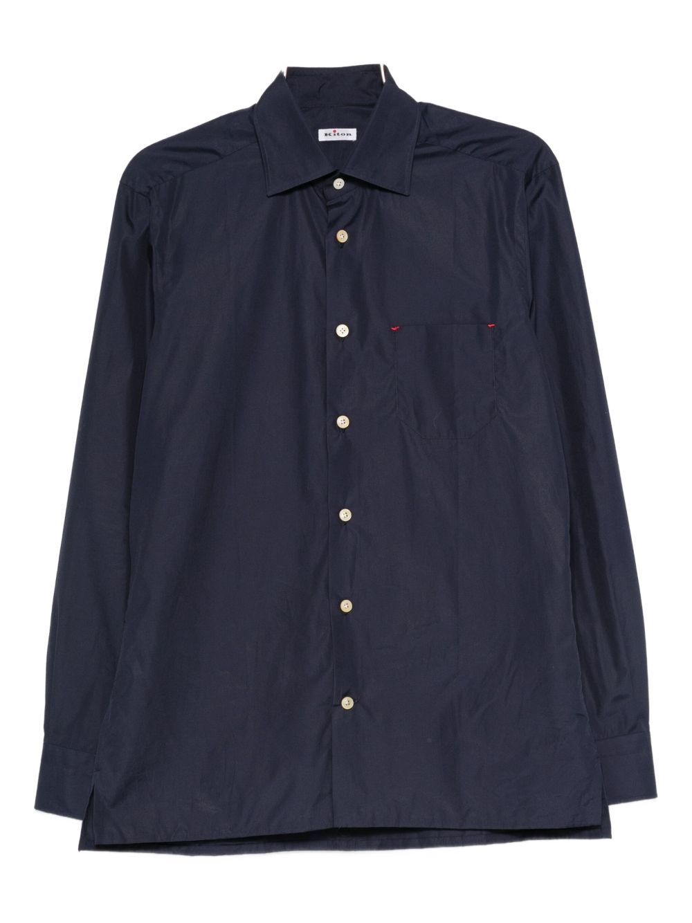 Button-fastening pocket shirt - Blue