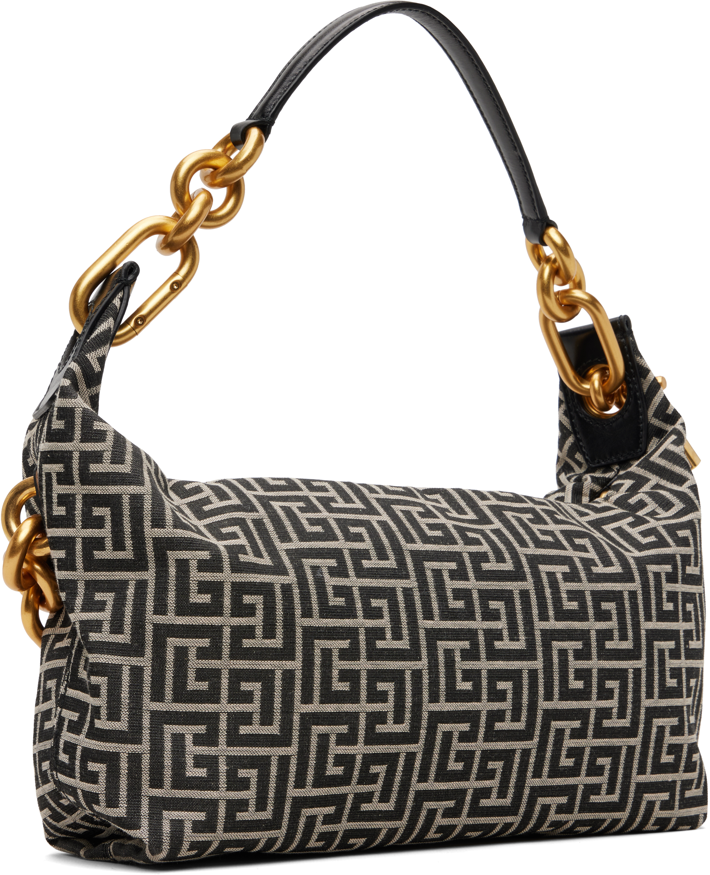 Black & Off-White Medium Sync Bag