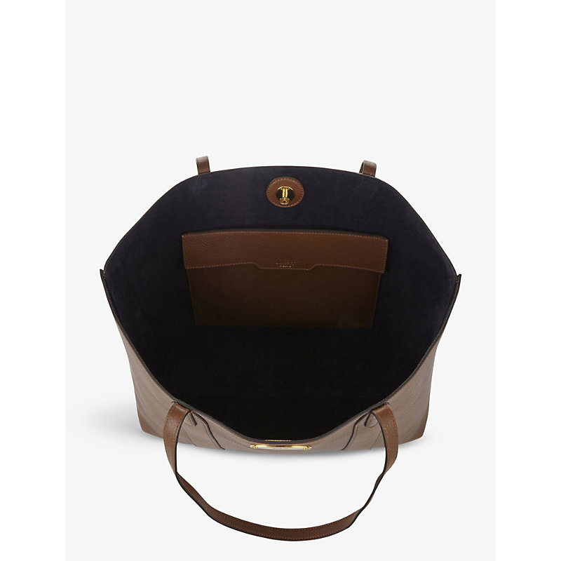 Womens Oak Bayswater Leather Tote bag One Size