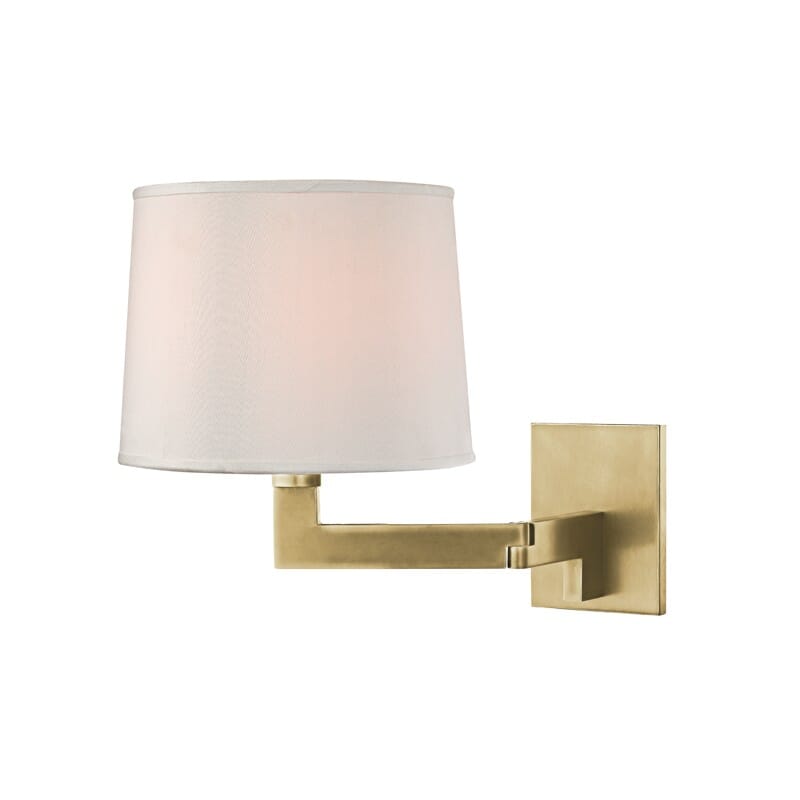Fairport 11" Wall Sconce in Aged Bra