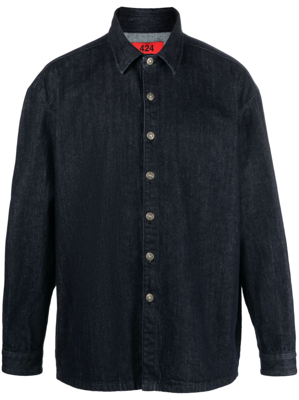 Long-sleeve denim shirt - Blue