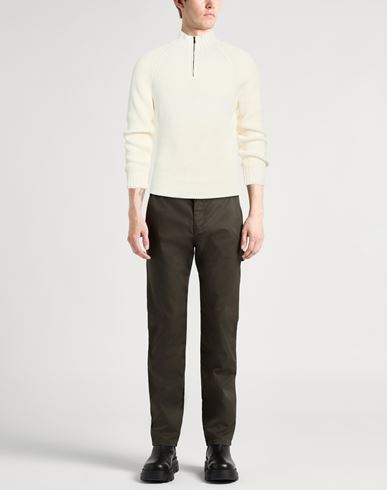 Man Turtleneck Ivory Size 36 Cotton