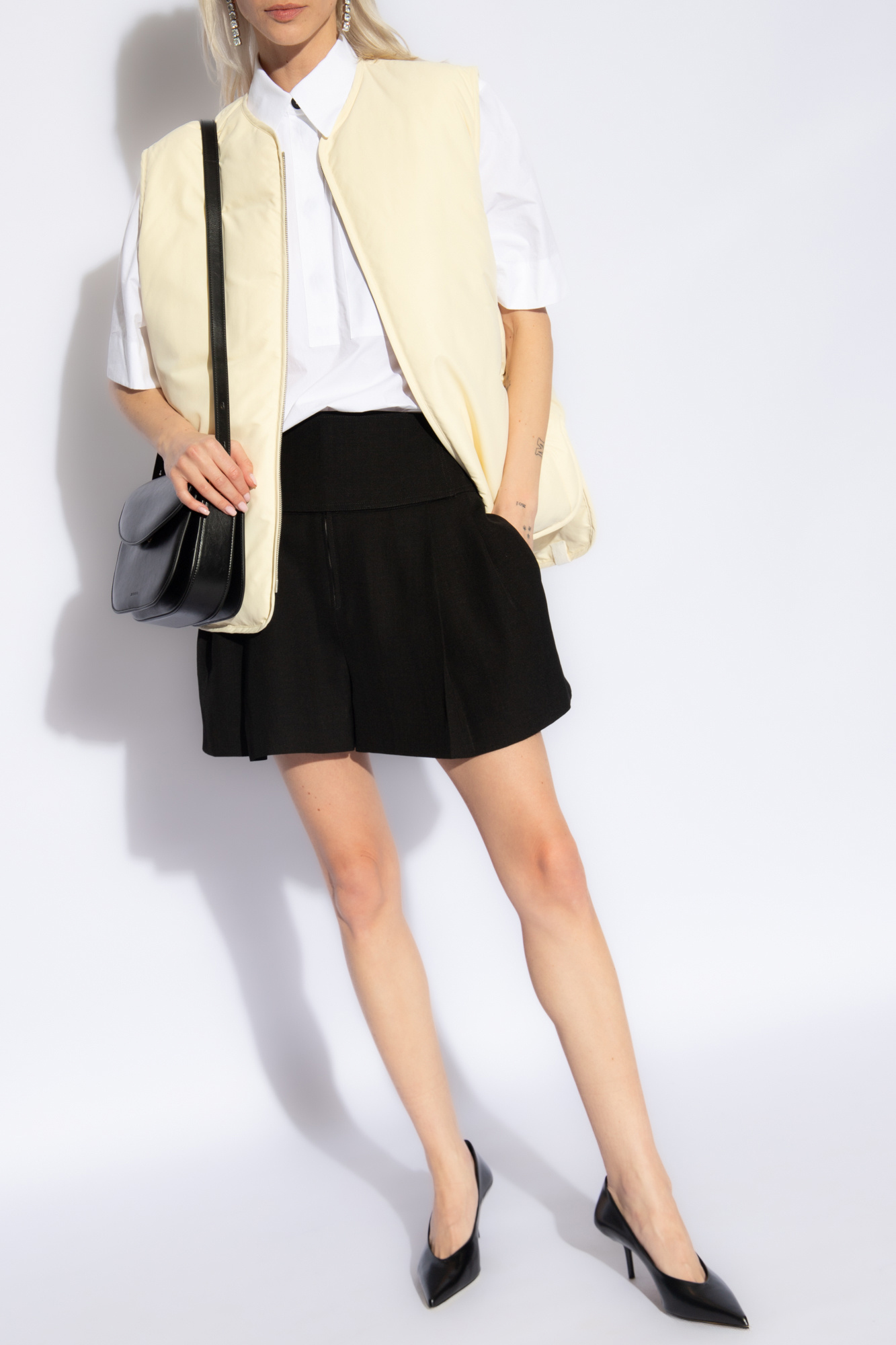 Down Vest, Women's, Cream