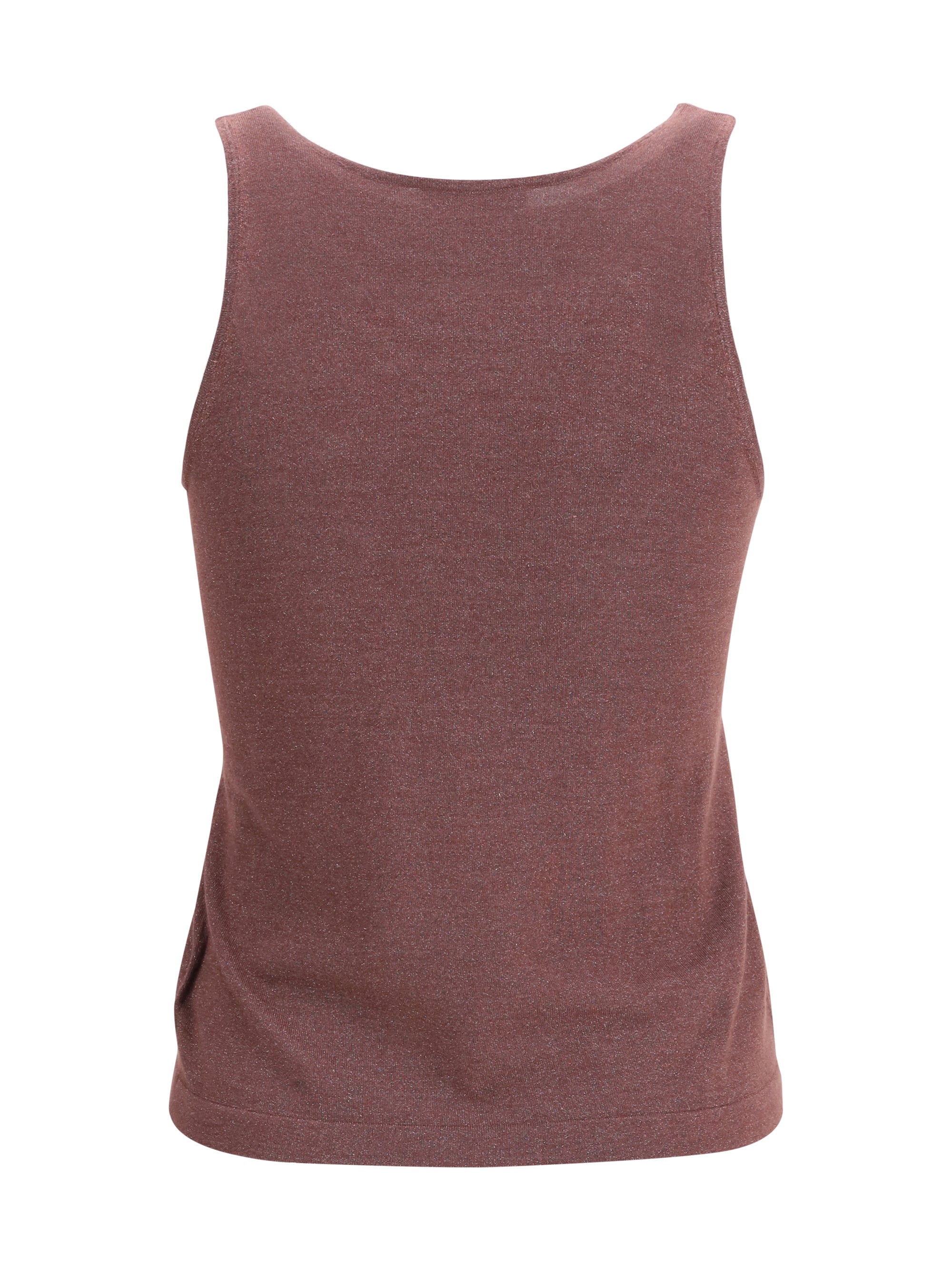 Cashmere-Silk Blend Tank Top — Purple