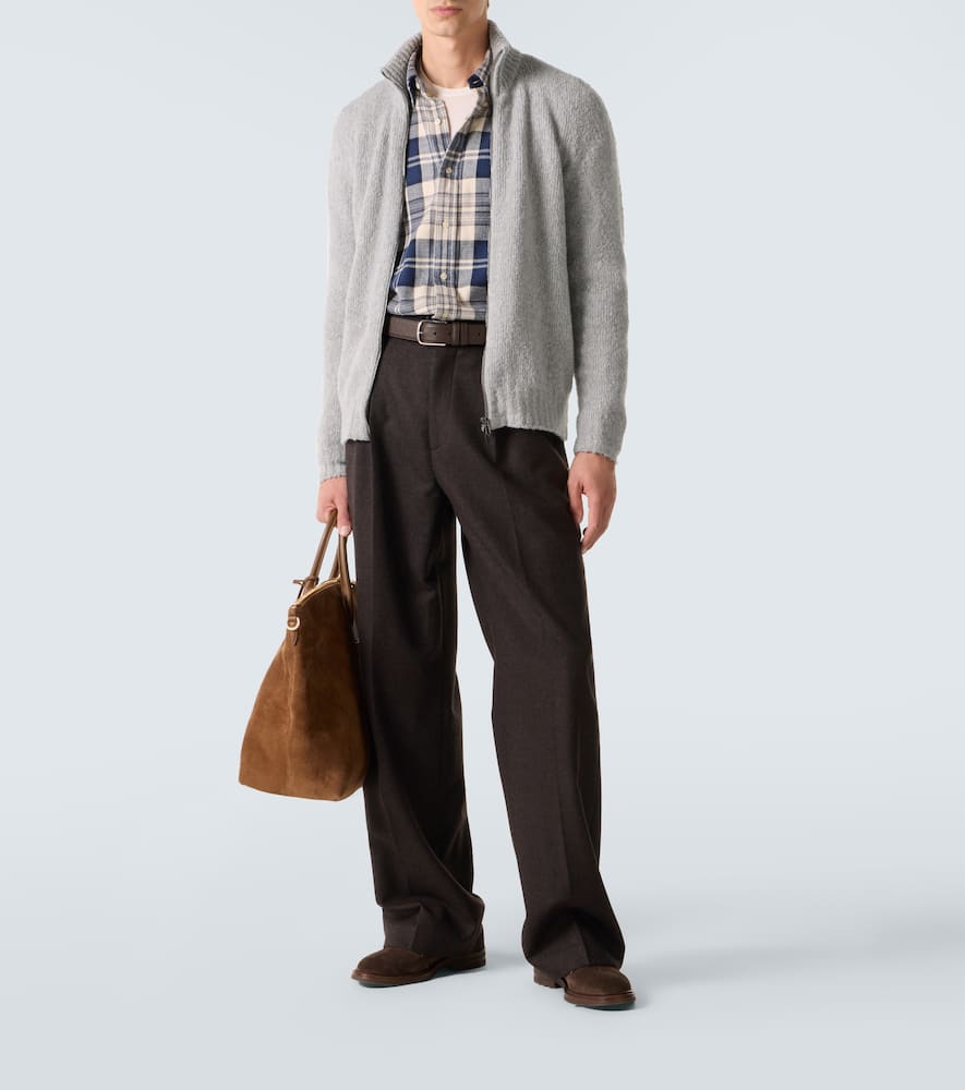 Wool and cashmere-blend cardigan