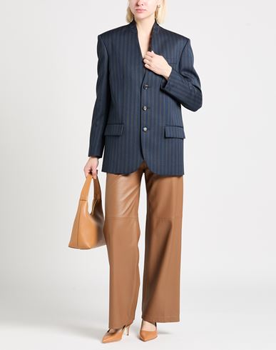 Woman Blazer Navy Size 6 Virgin Wool