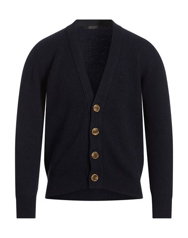 Man Cardigan Navy Size 40 Cashmere