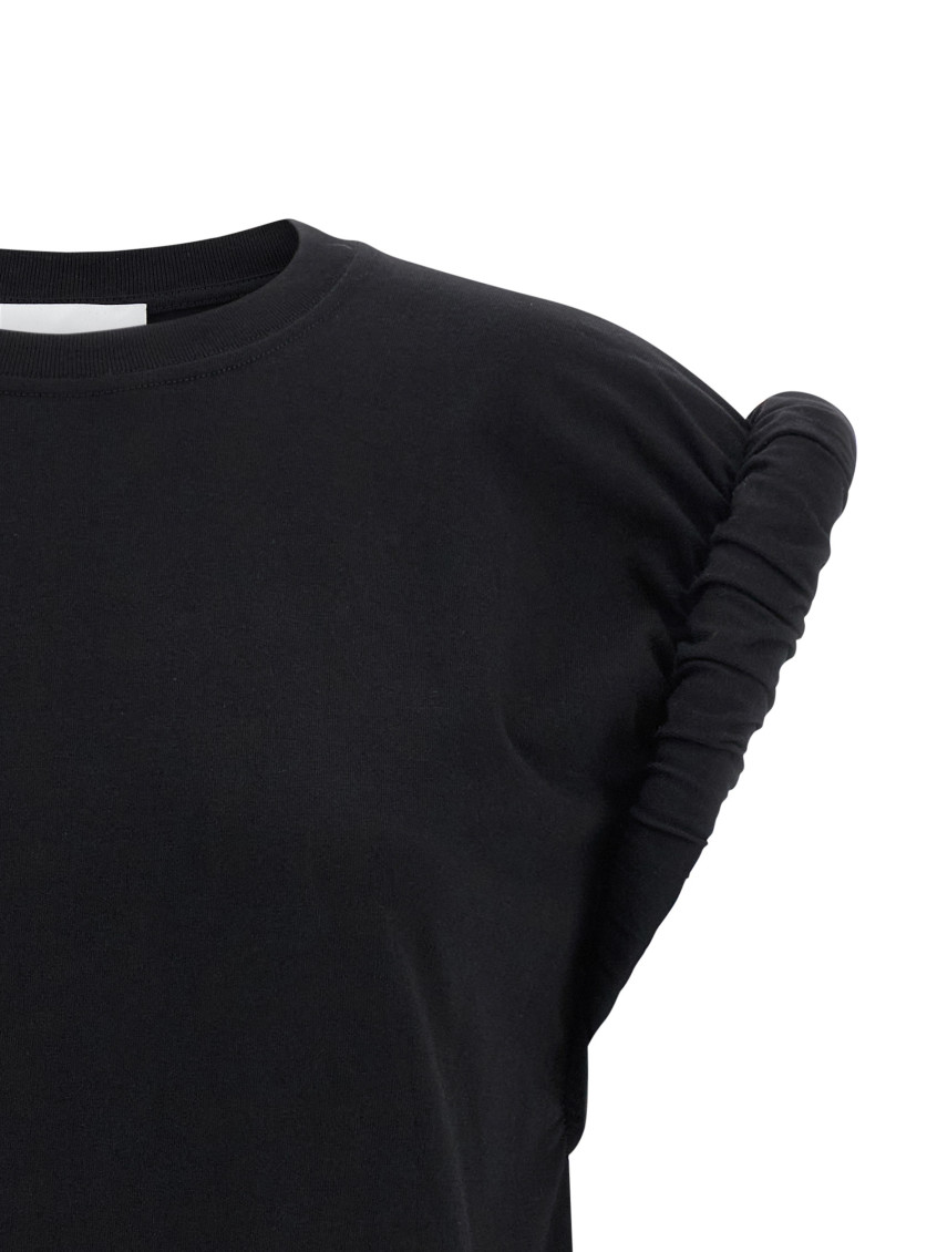 () Curled Sleeve T-shirt