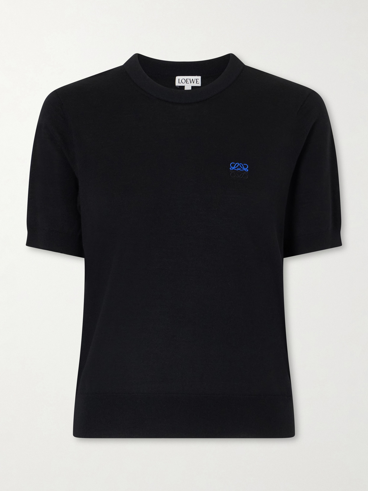 Anagram-embroidered Wool-blend Sweater