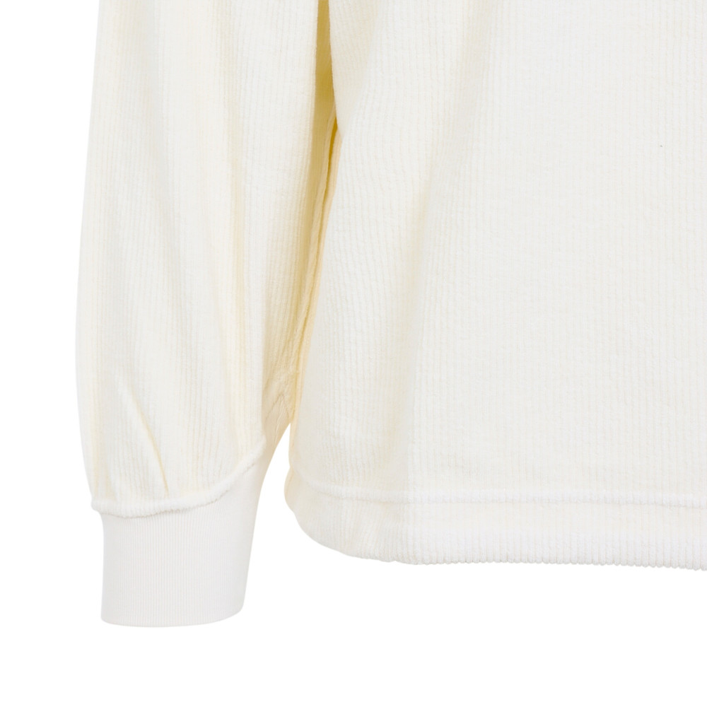 Off White Solid Sweatshirt