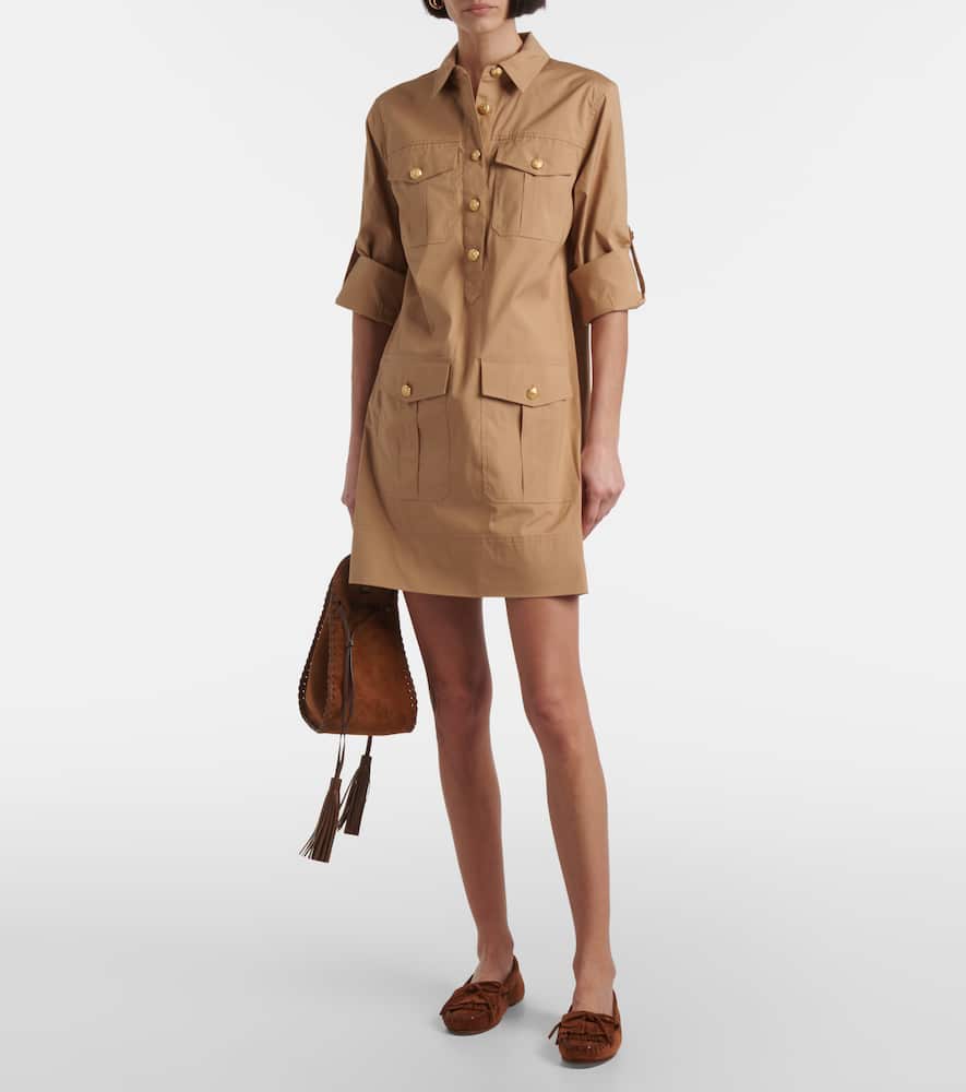 Saude cotton-blend minidress