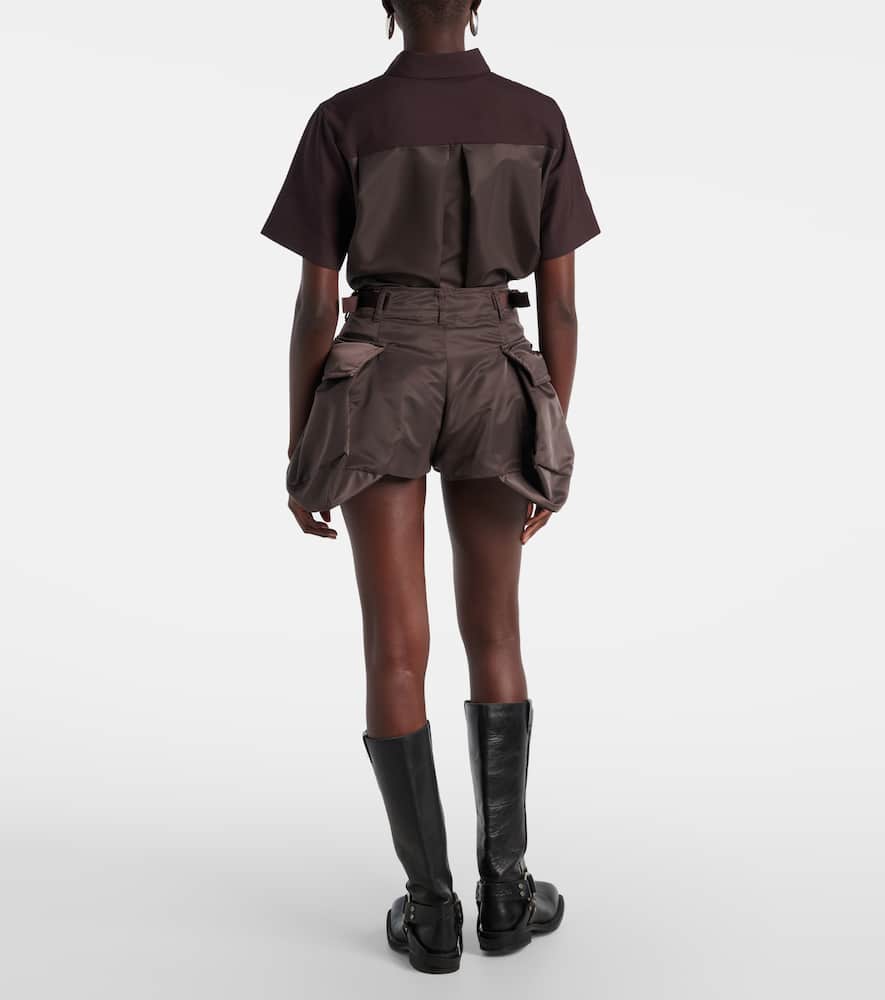 Technical twill cargo shorts