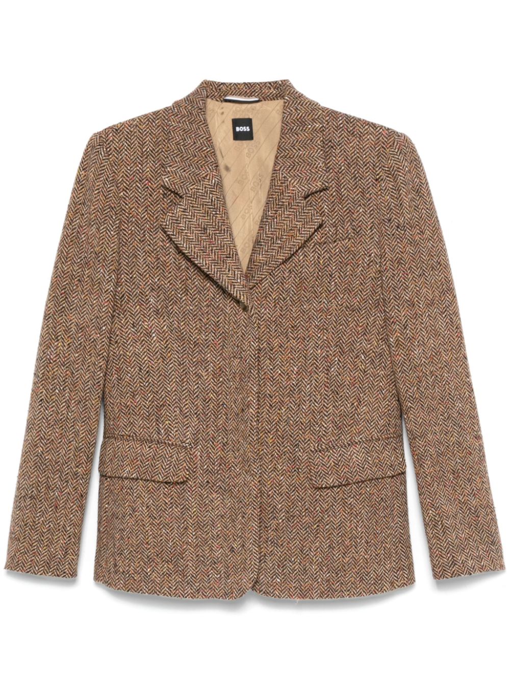 Herringbone blazer - Brown