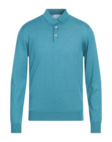 Boglioli Man Sweater Turquoise Size L Cashmere, Silk