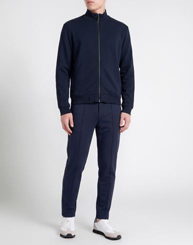 Man Sweatshirt Midnight blue Size L Cotton