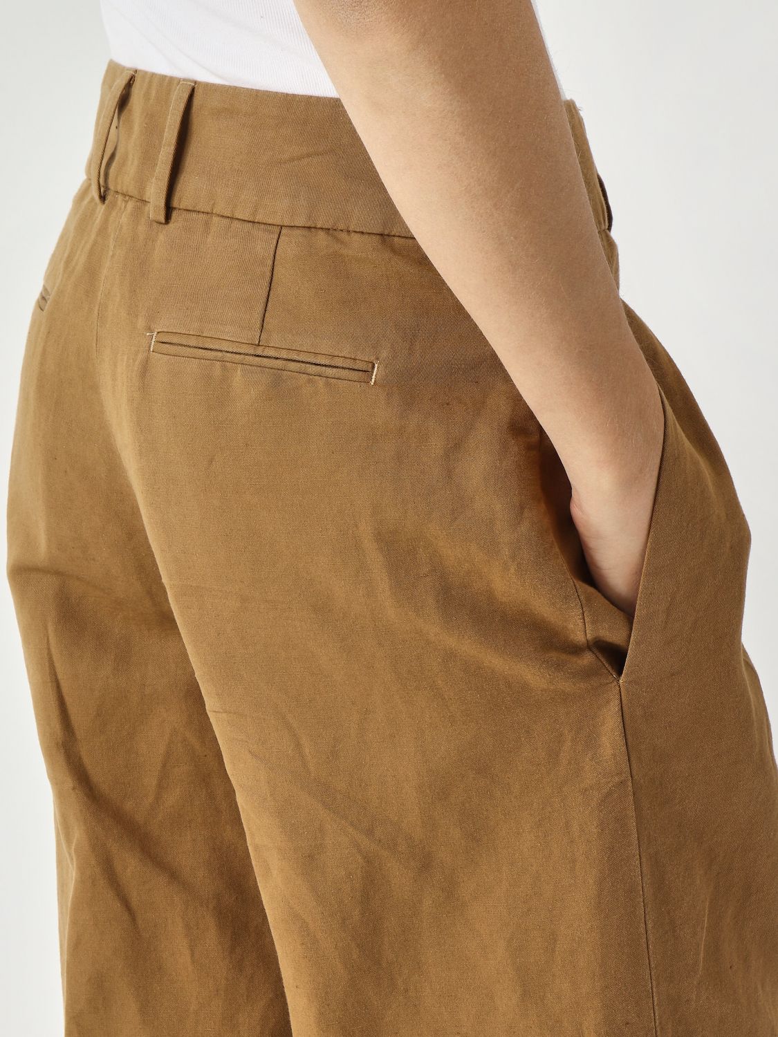 Pants Woman color Tobacco