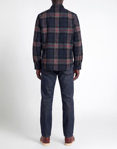 Man Shirt Grey Size L Wool, Polyester, Polyamide