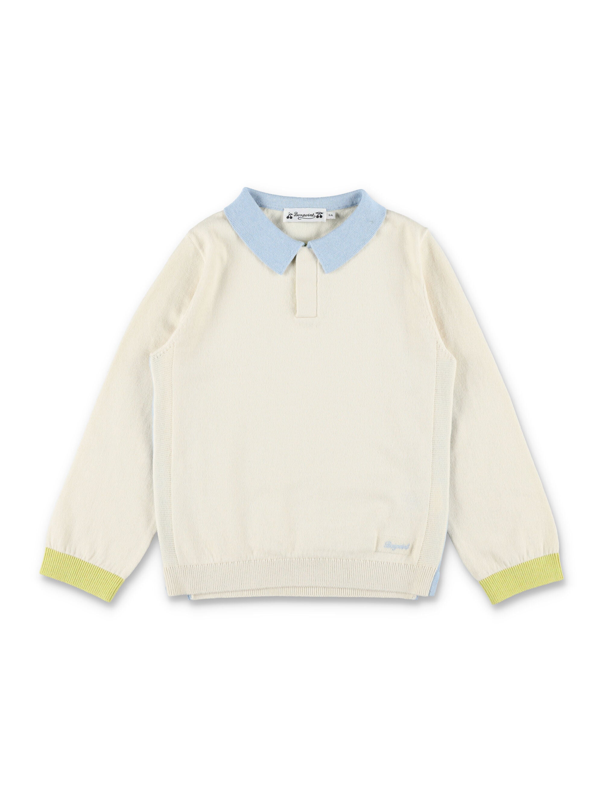 The Mae Mini Polo Shirt in Organic Cotton & Cashmere