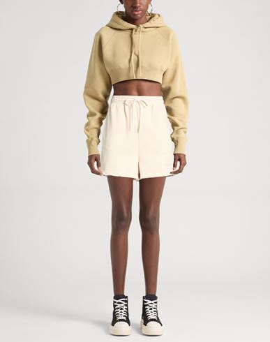 Woman Shorts & Bermuda Shorts Ivory Size M Cotton, Polyester