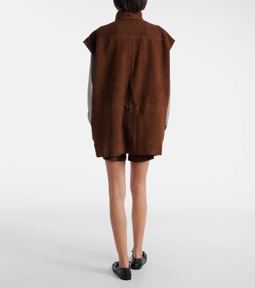 Turin oversized suede jacket