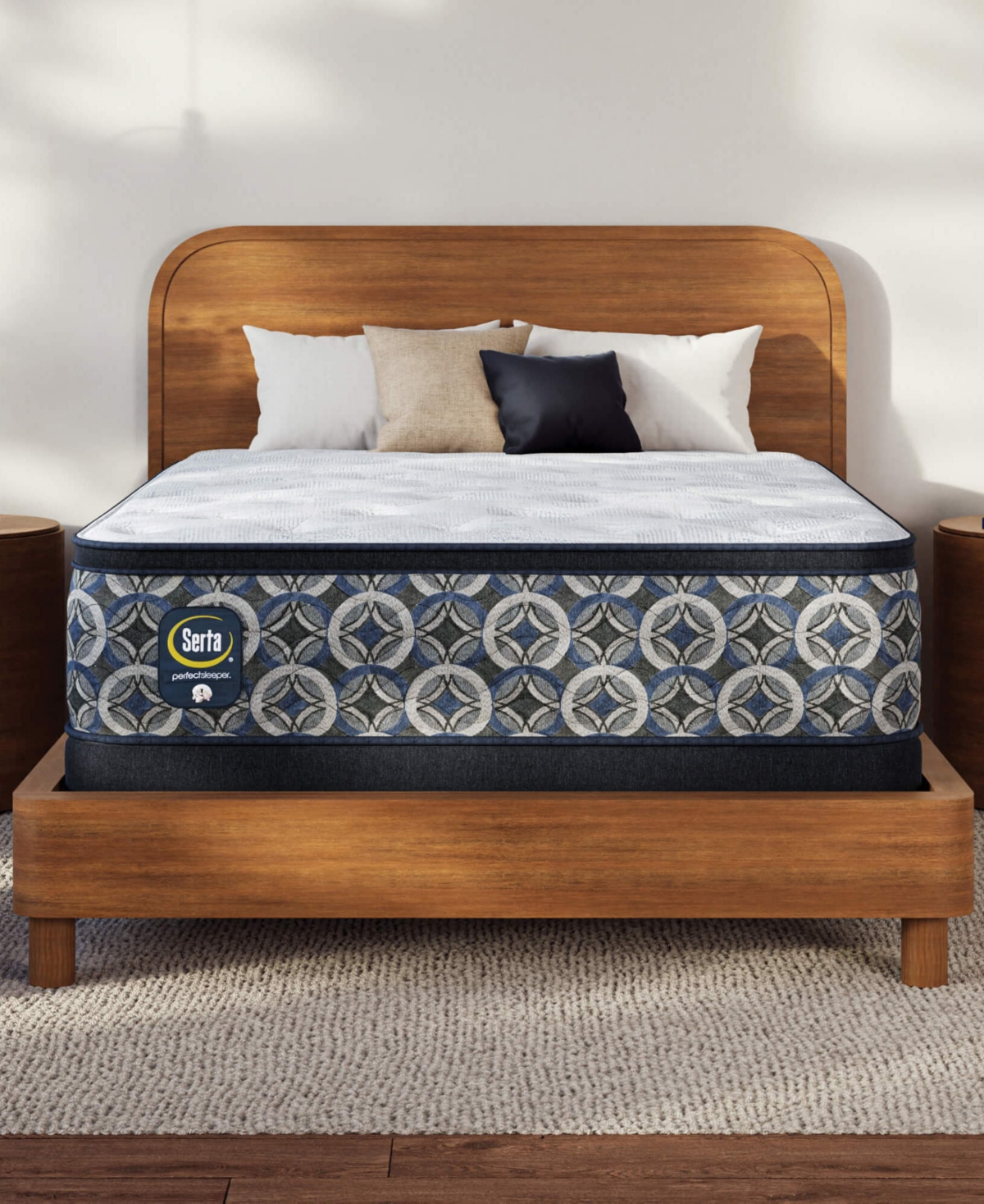 "Perfect Sleeper Orange Coast 14"" Medium Pillow Top Mattress Set, Queen"
