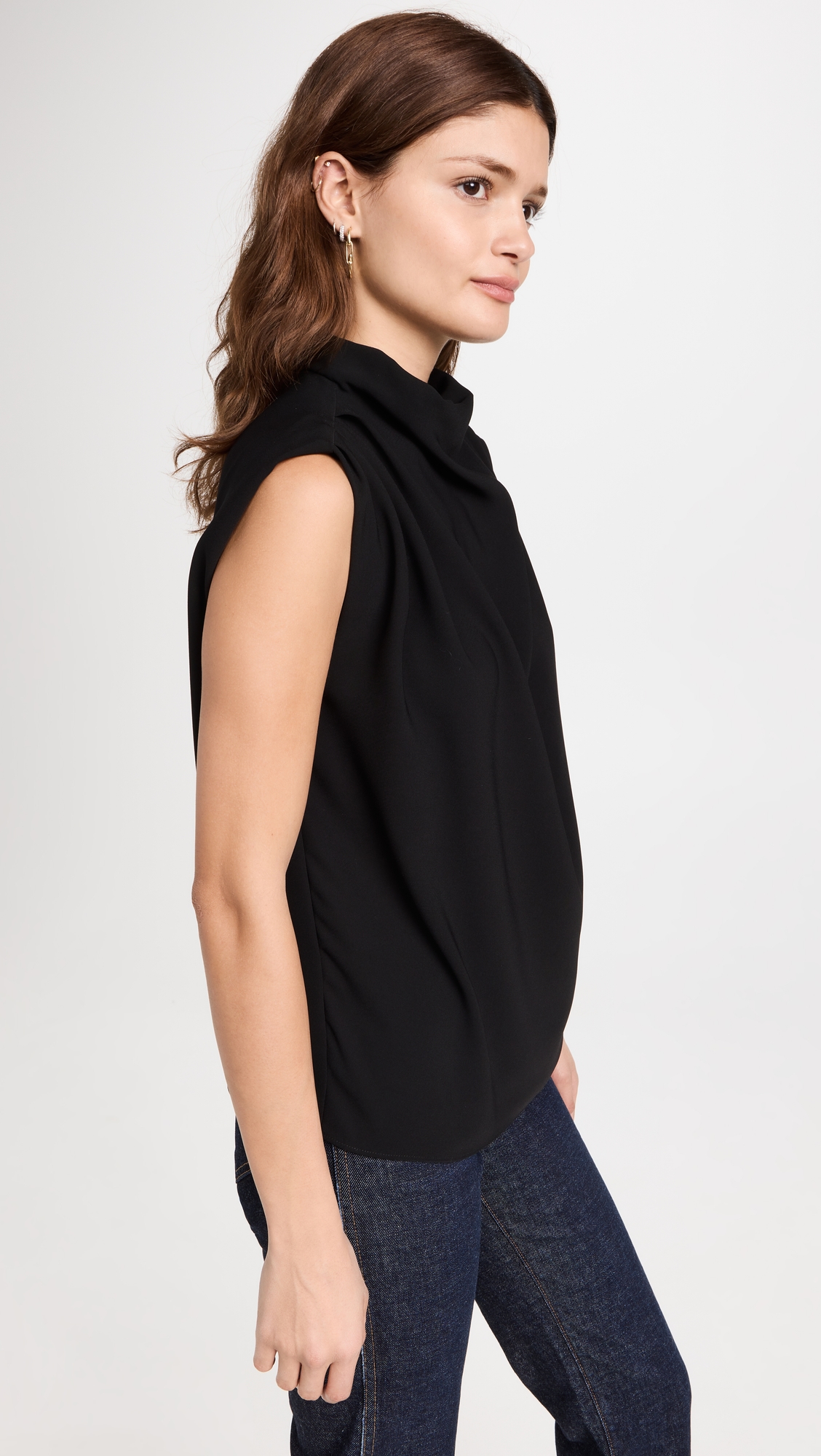 Sleeveless Fabienne Top Black
