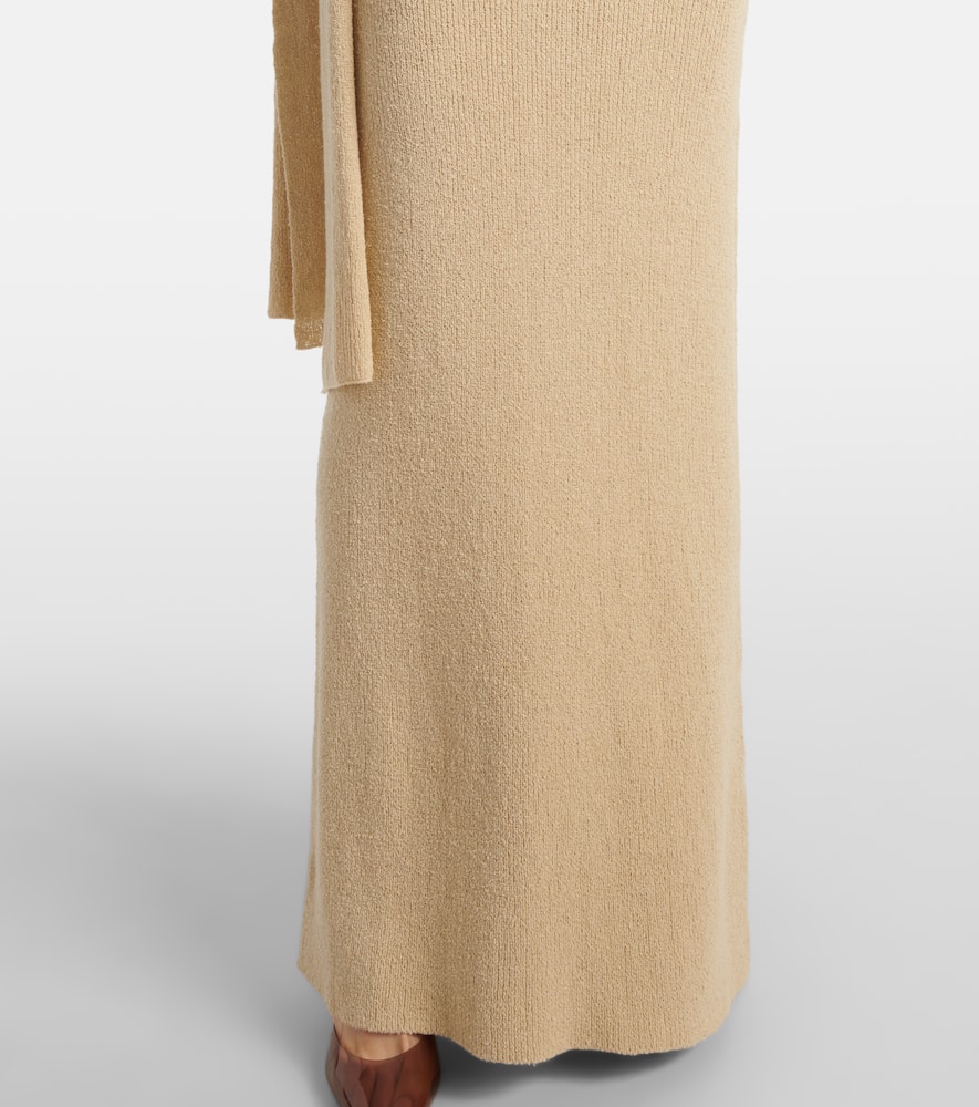 Dara one-shoulder draped maxi dress