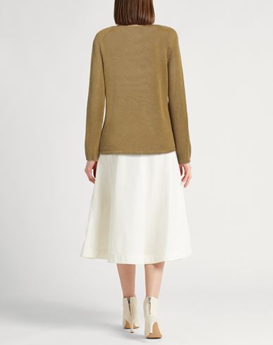 's Max Mara Woman Sweater Military green Size M Linen