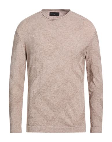 Man Sweater Light brown Size S Viscose, Polyester, Polyamide