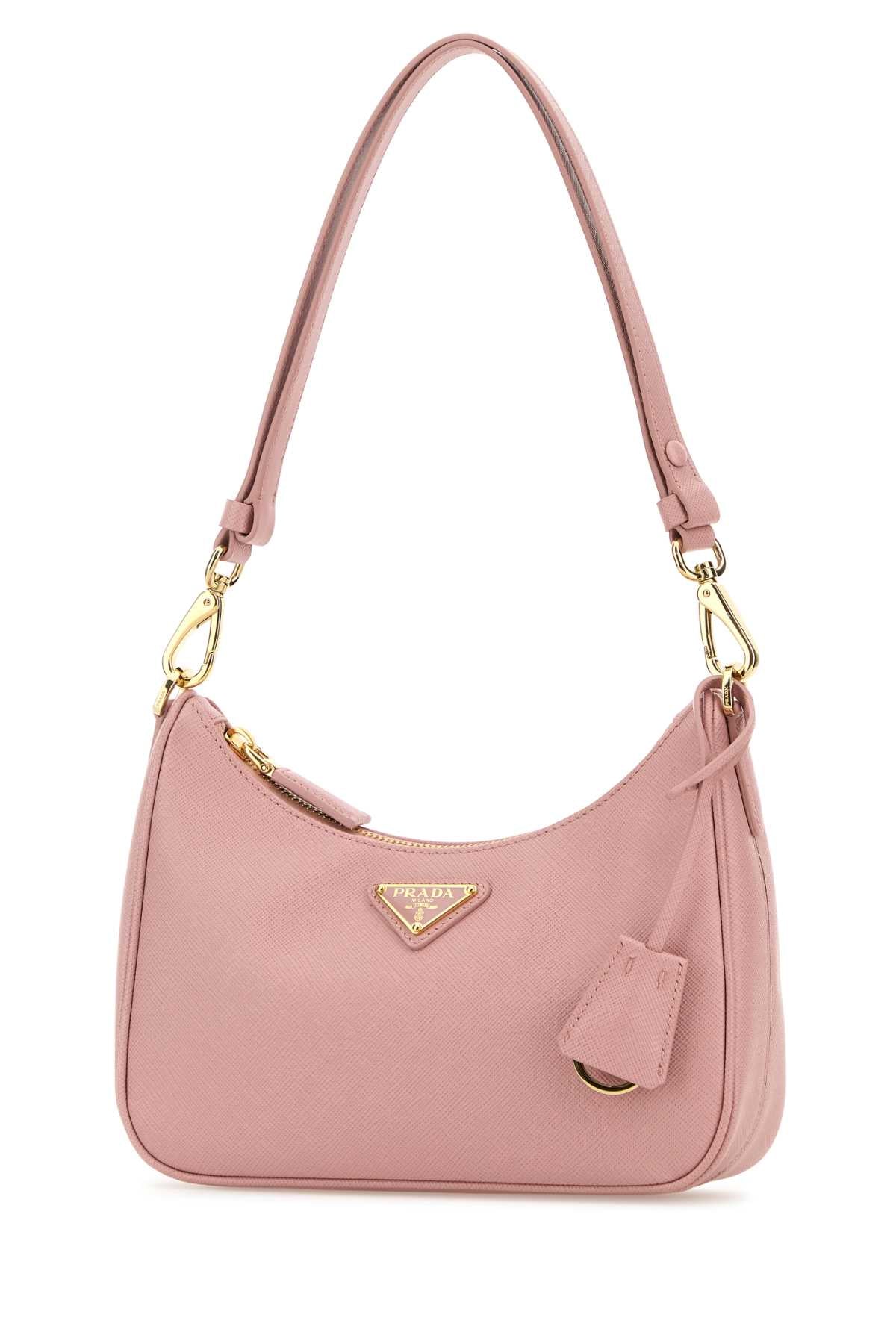 Prada Pink Leather Mini Prada Re Edition Shoulder Bag