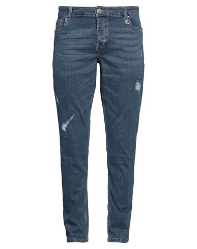 Man Jeans Blue Size 30 Cotton, Polyester, Elastane