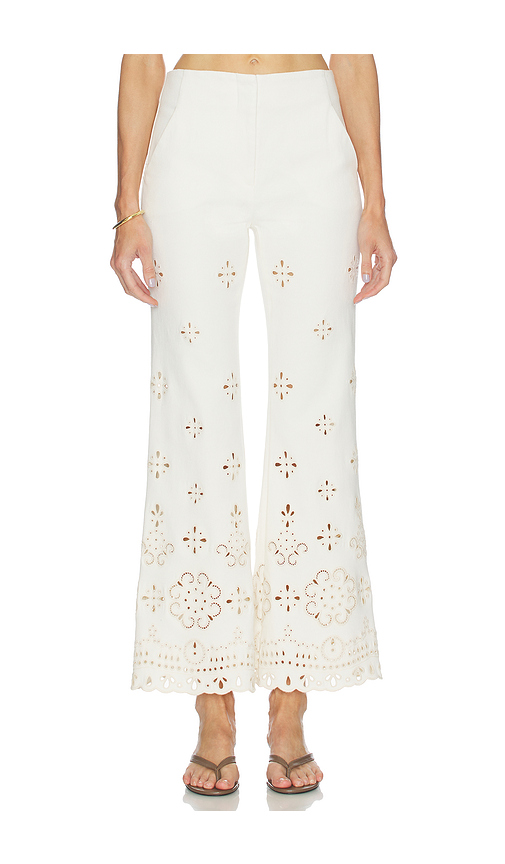 Veronica Beard Komi Pant in White. 00. Also