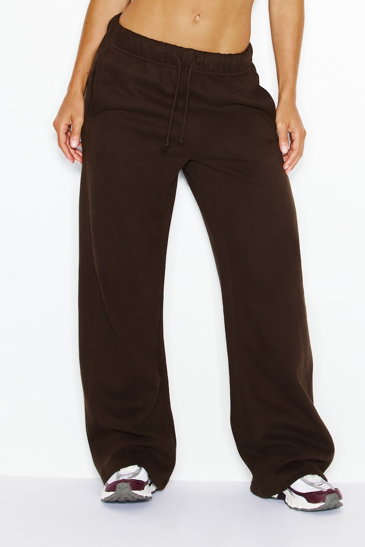 UltraFleece Straight Leg Sweatpants - Brown - Women Clothing