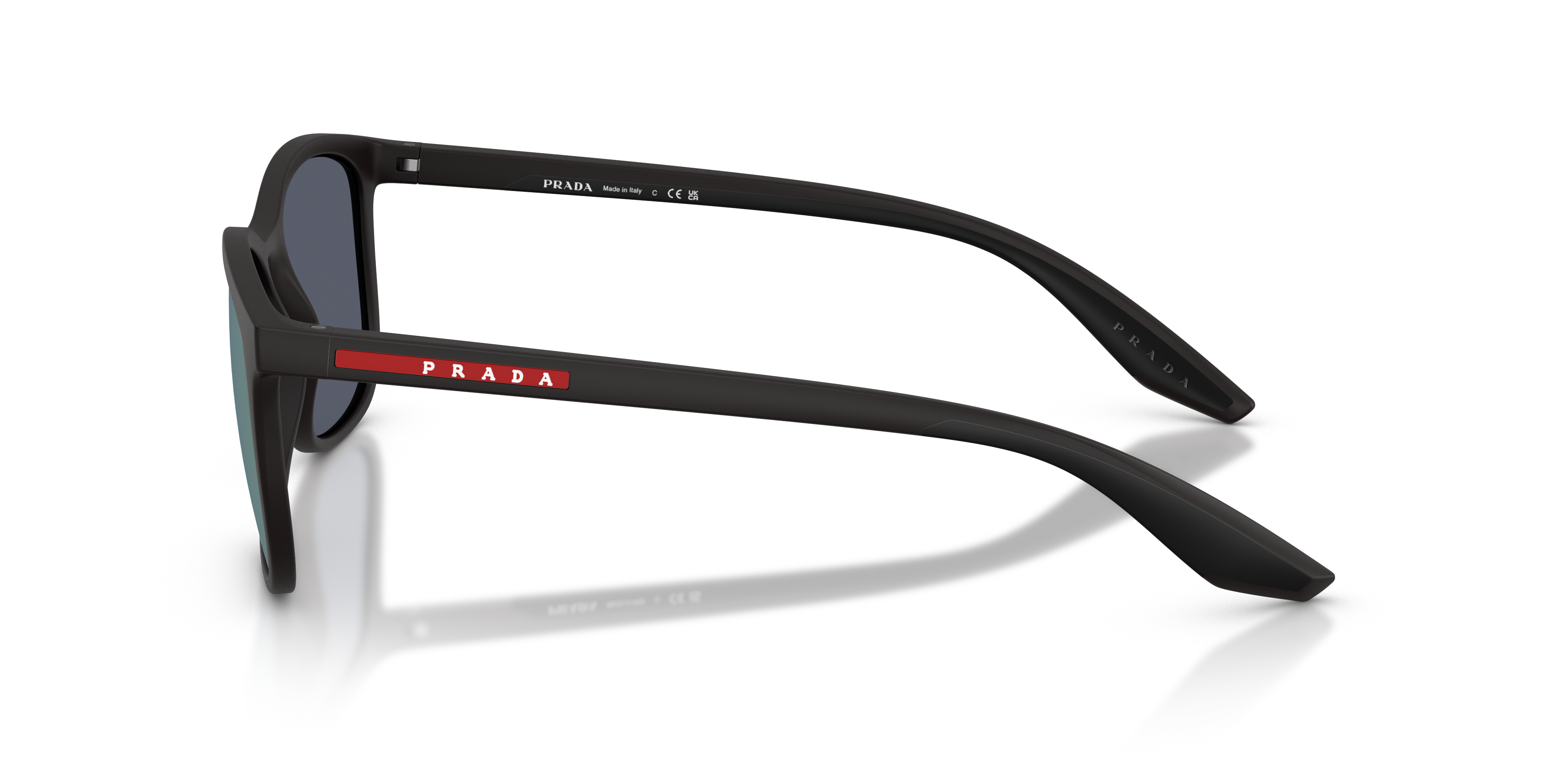 Prada Linea Rossa Man Prada Linea Rossa PS A08S UFK05U Sunglasses Injected Grey Blue Pillow Norma
