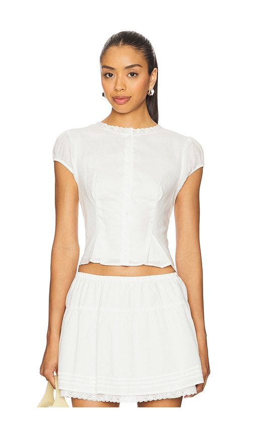 Elodie the Label OBERTEIL JULIETTE in White. Größe XS. Also in