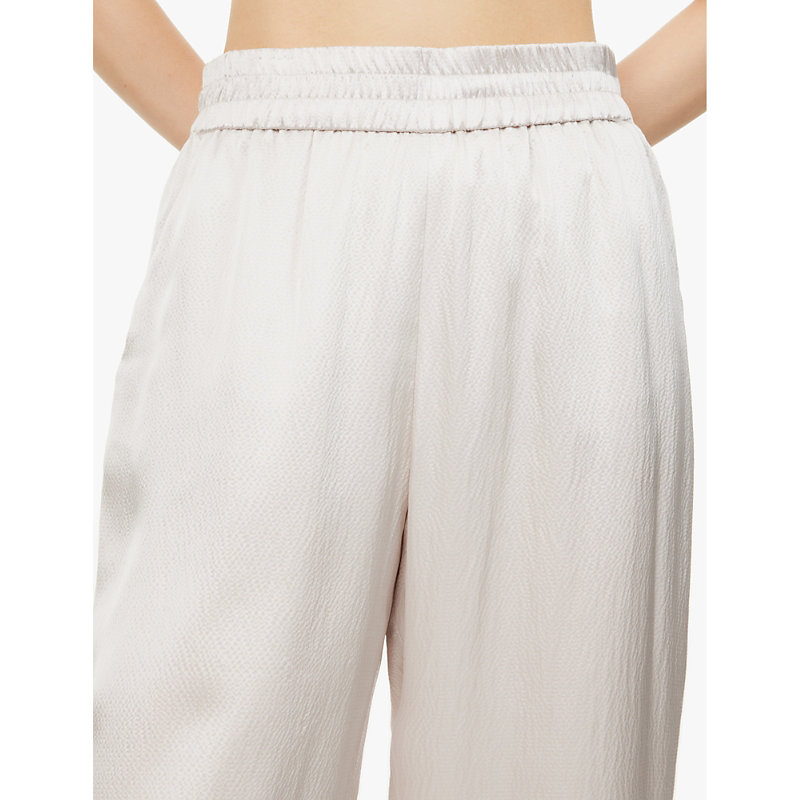 Womens Moonstone Calamity Silk-stain Trousers M