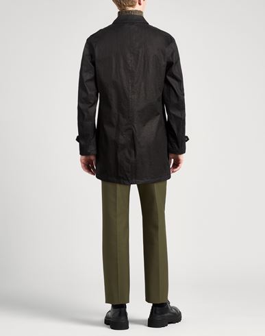 Laminar Man Overcoat & Trench Coat Black Size 36 Linen