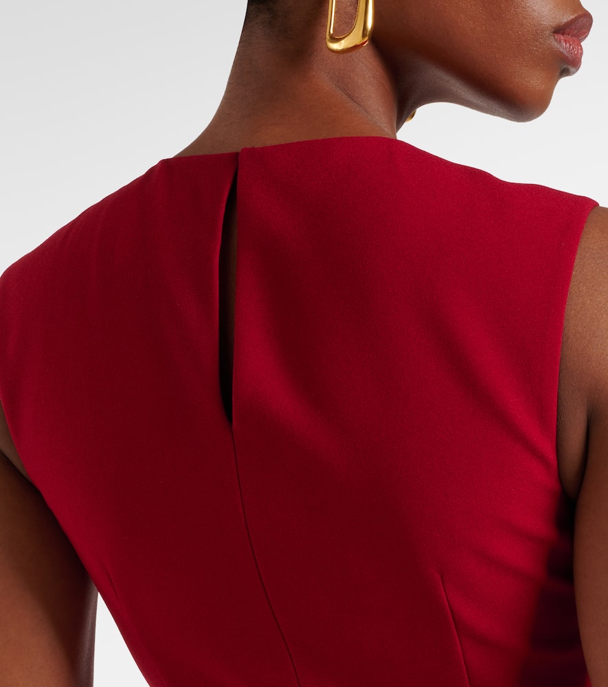 Elham draped crêpe midi dress