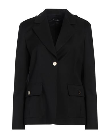 Woman Blazer Black Size 10 Polyester, Viscose, Elastane