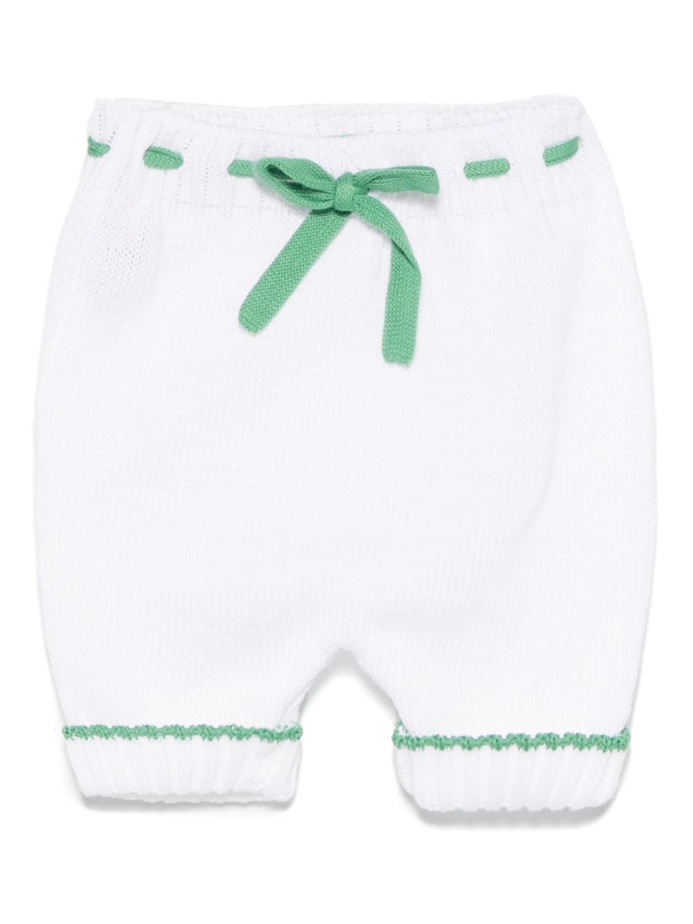 Little Bear knitted trousers - White