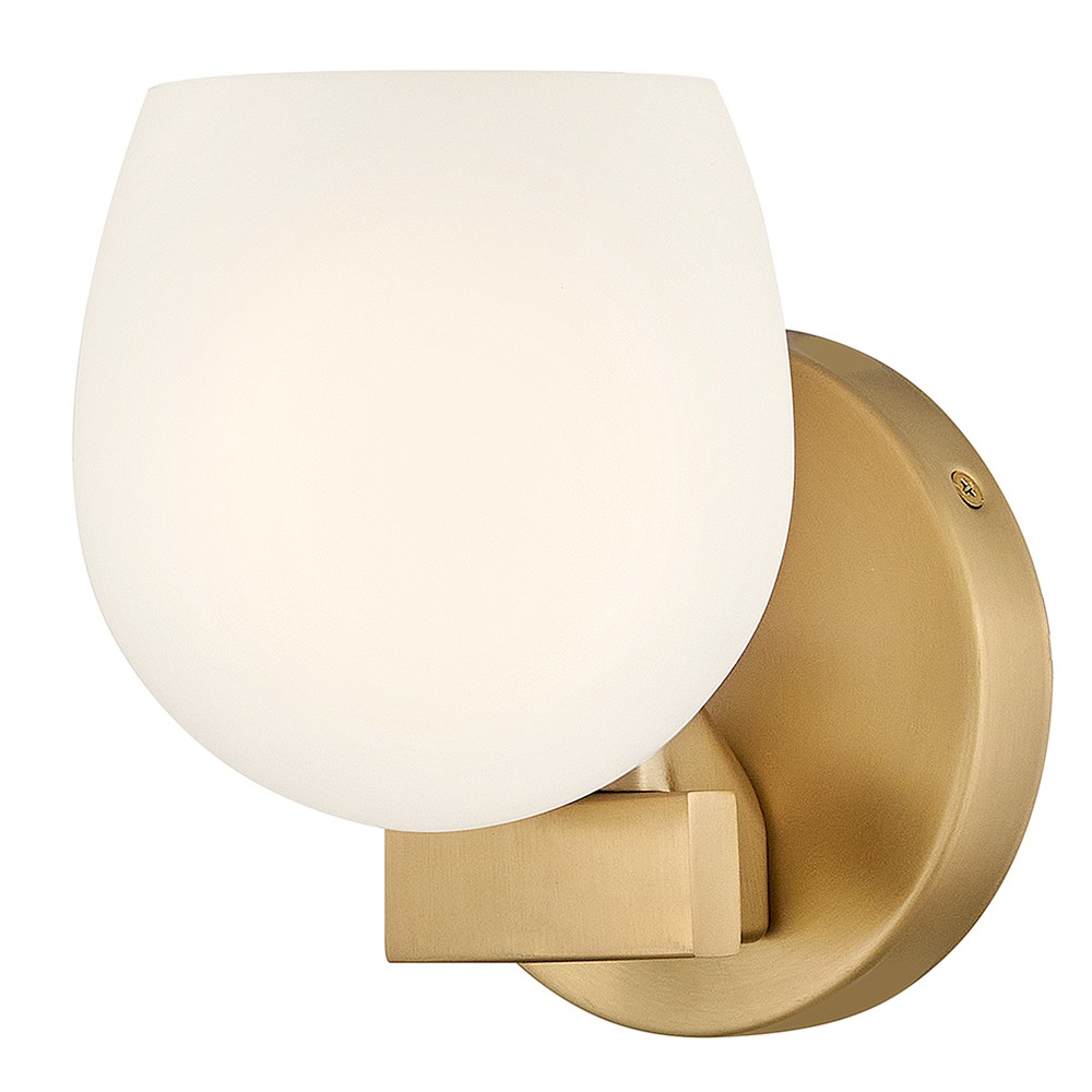 Lacquered Brass LED Wall Sconce from the Mae Collection