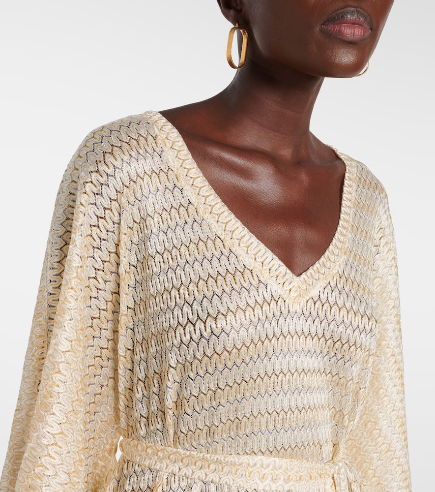Melissa Odabash June knitted lame kaftan