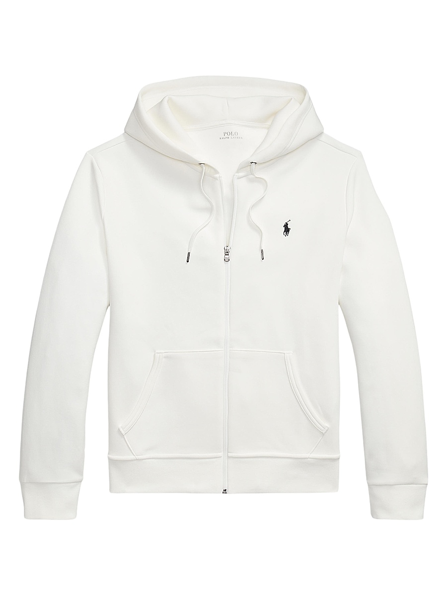 Men's Double-Knit Full-Zip Hoodie - White